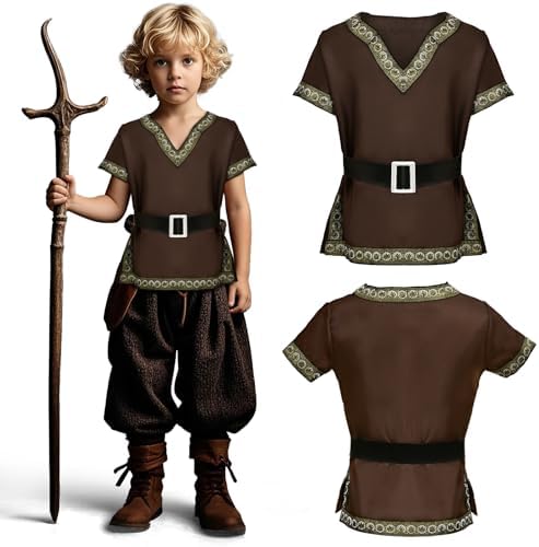 GC Boys Medieval Costume Set with Cloak and Belt