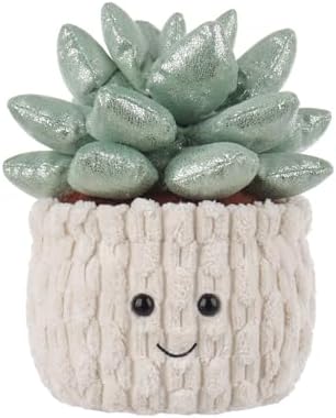 Apricot Lamb Potted Shiny Succulents Plush Toy for Kids 1
