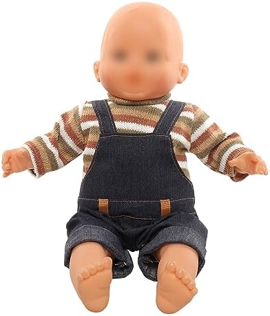 Miunana Baby Doll Dress with Bear Backpack for 35-45 CM Doll