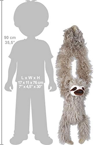 Wild Republic Hanging 30 Sloth Plush Toy