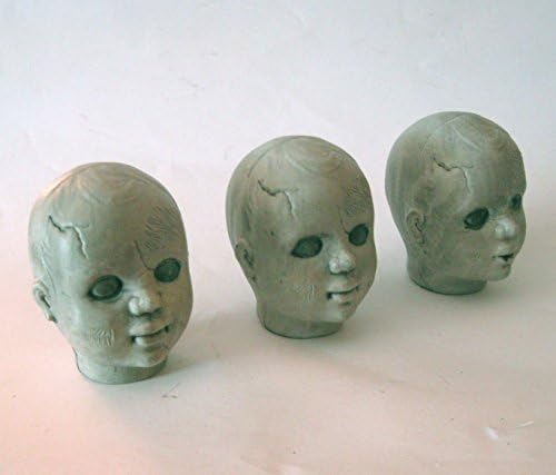Sunstar CreSet 3 Zombie Baby Doll Heads Halloween Decor