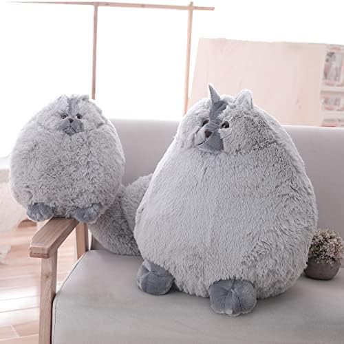 Winsterch Gray Plush Cat Stuffed Animal Toy 10 Inches