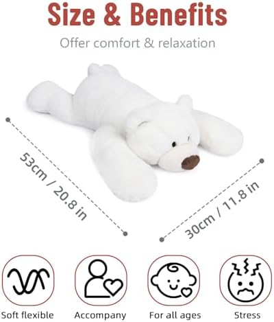 Niuniu Daddy 20 Polar Bear Weighted Plush Toy