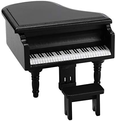 Zerodis 112 Scale Mini Grand Piano Black