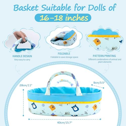 Aori Reborn Baby Boy Doll 18 Inch Lifelike Soft Vinyl