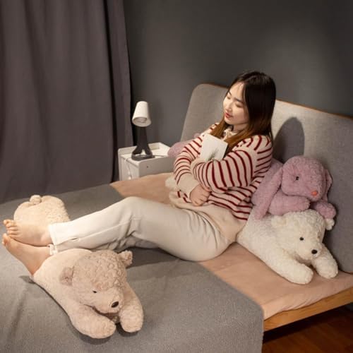 FEEZUSH Bear Plush Pillow - 35 Inch Long Cute Plush Bear