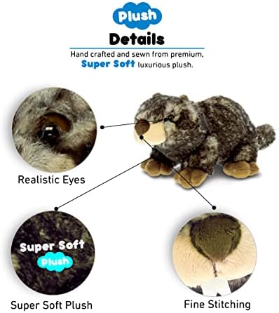 DolliBu Brown Marmot Plush - 11 Inches