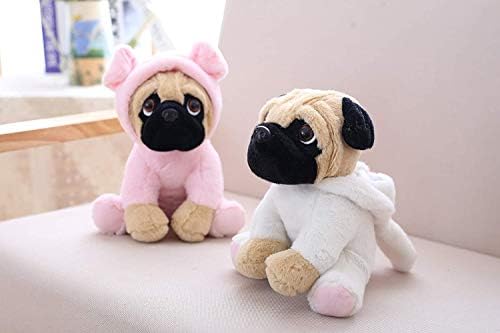 CASAGOOD Pug Dog Plush in Bunny Rabbit Costume