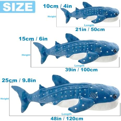 185 Inch Whale Shark Plush Toy Pillow For Kids