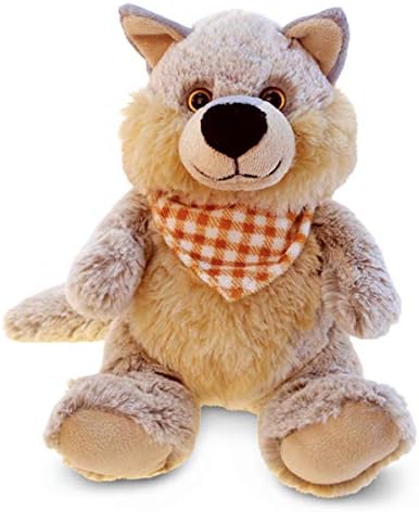 Puzzled DolliBu Plush Wolf Stuffed Animal - 9 Inches