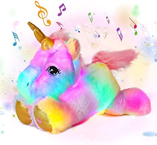 Cuteoy Musical Glowing Unicorn Plush Toy 13 Inch