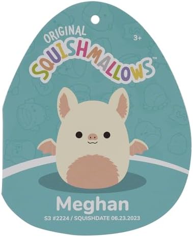 Squishmallows 35 Clip-On Meghan The Bat Small Yellow 1