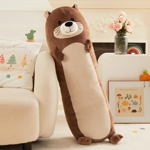 Tezituor Long Sea Otter Plush Pillow 395 Inch Soft Cuddly Stuffed Animal
