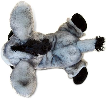 Puzzled DolliBu Plush Donkey - 9 Inch Soft Huggable Grey Stuffed Animal Toy