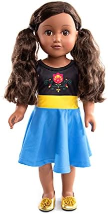 Little Adventures Twirl Princess Dress Alpine - Machine Washable for Dolls
