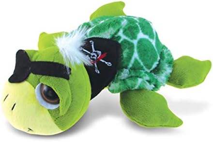 DolliBu Plush Pirate Sea Turtle Stuffed Animal - 9 Inch