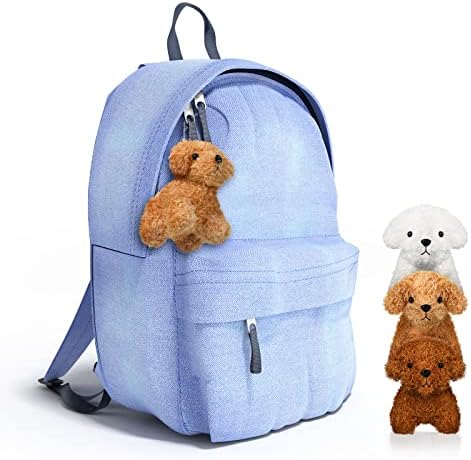 Skylety 12-Pack Mini Shaggy Dog Plush Toys