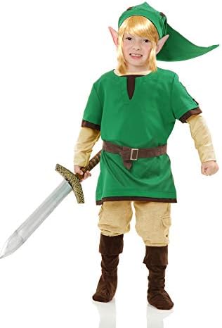 Charades Elf Warrior Costume Green Medium