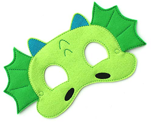 Baby WhatKnots Kids Green Dragon Felt Face Mask 1