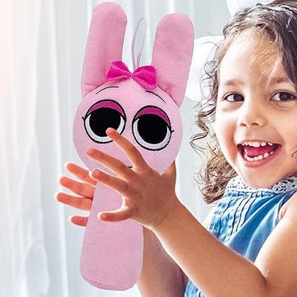 Sprunki Game Plush Pillow Doll Pink 1