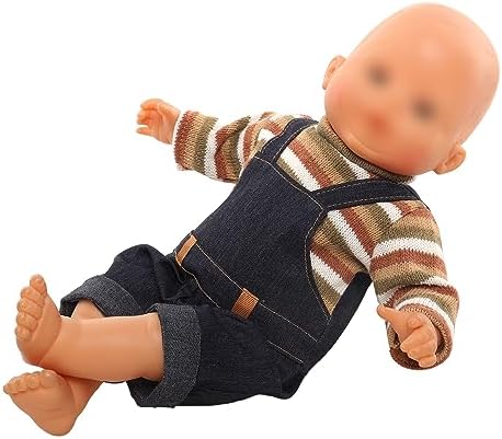 Miunana Baby Doll Dress with Bear Backpack for 35-45 CM Doll