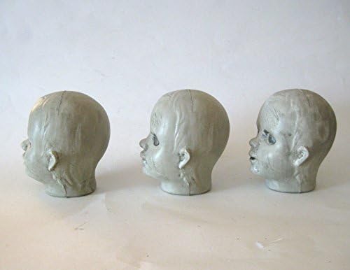 Sunstar CreSet 3 Zombie Baby Doll Heads Halloween Decor