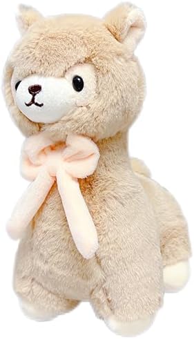 NuomiYue Brown Alpaca Plush Toy 11 Cuddly Llama Stuffed Animal