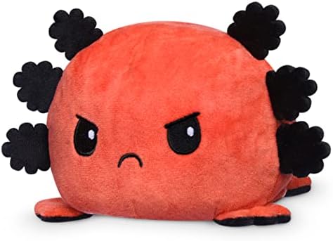 TeeTurtle Reversible Axolotl Plushie - Fire Eyes
