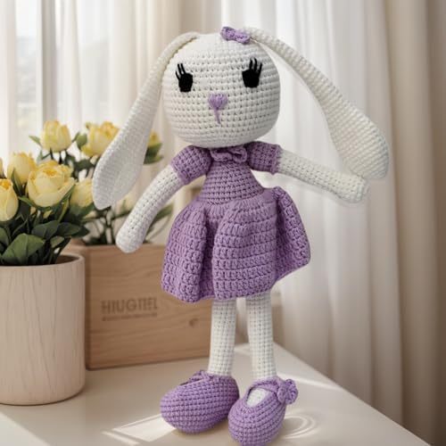 Bunny Rabbit Stuffed Animal Plushie Doll for Toddlers Girl