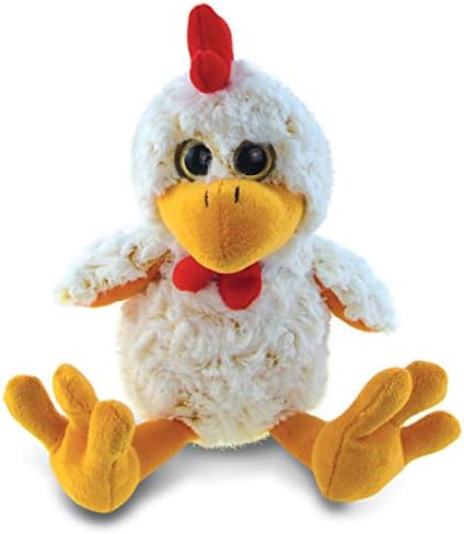 Puzzled DolliBu Plush Rooster - 9 Inch Huggable Sitting Toy
