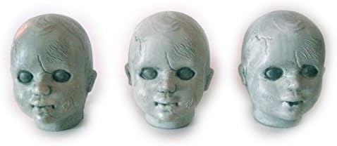 Sunstar CreSet 3 Zombie Baby Doll Heads Halloween Decor