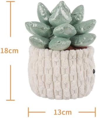 Apricot Lamb Potted Shiny Succulents Plush Toy for Kids 1
