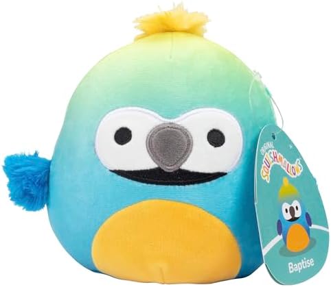Squishmallows 5-Inch Baptise The Macaw Plush Toy
