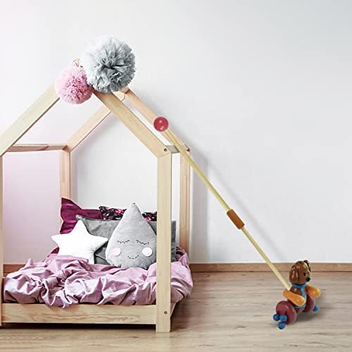 RUYU Loyal Puppy Wooden Push Pull Activity Walking Toy for Toddlers
