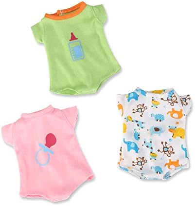 WakaoFeeling 6 Pack Baby Doll Clothes for 12 Inch Alive Doll