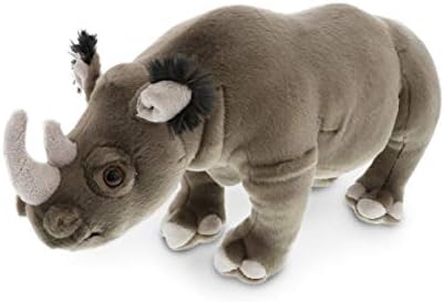 DolliBu Wild Stuffed Animal Soft Plush Rhino Toy for Kids