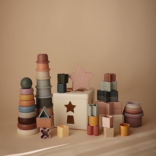 Mushie Stacking Cups Toy Danish Design 1