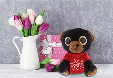 DolliBu I Love You Valentine Bear Plush - 8 Inches