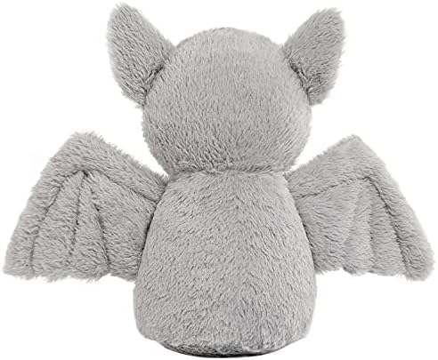 Cuddly 11 Inch Grey Plush Bat Halloween Stuffed Animal Toy