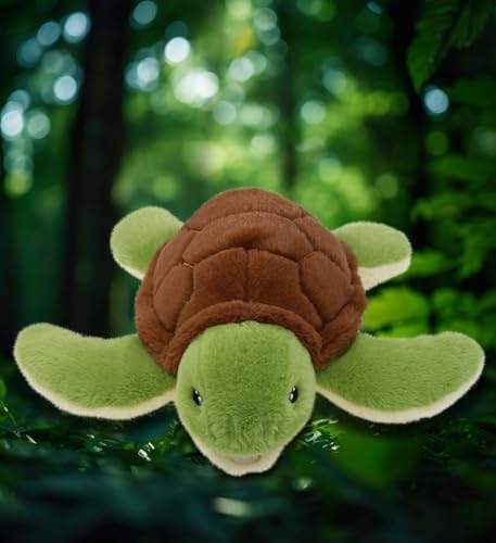 DolliBu Sea Turtle Plush Toy 12 Inches Soft Huggable Stuffed Animal