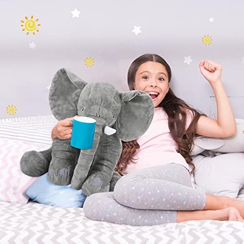 Yulejo Giant Gray Elephant Plush Toy 157 Inch