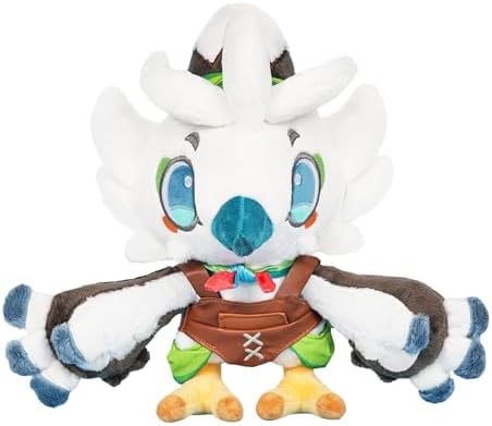 Nadou Tulin Plush White Bird 12 Inch Hug Toy