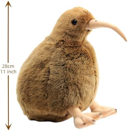 WinAdiGoo 11 Inch Cute Furry Kiwi Plush Doll Toy