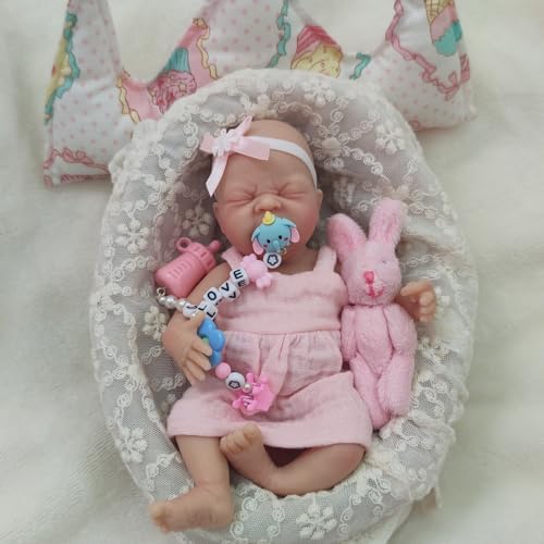 Mire Mire 7 Inch Reborn Baby Doll Crying Face 1