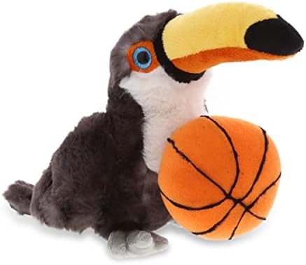 DolliBu Toucan Plush with Basketball - 8 Inches 1
