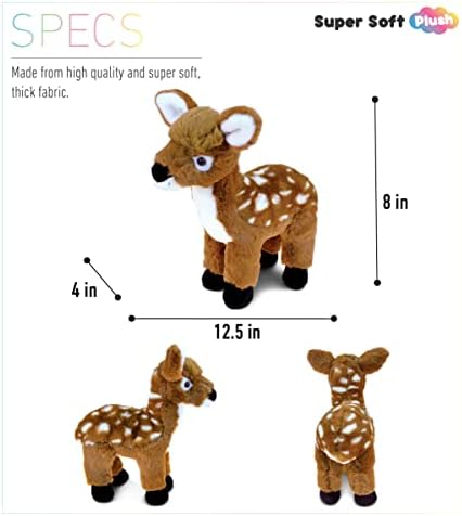DolliBu Plush Deer Stuffed Animal - 125 Inch