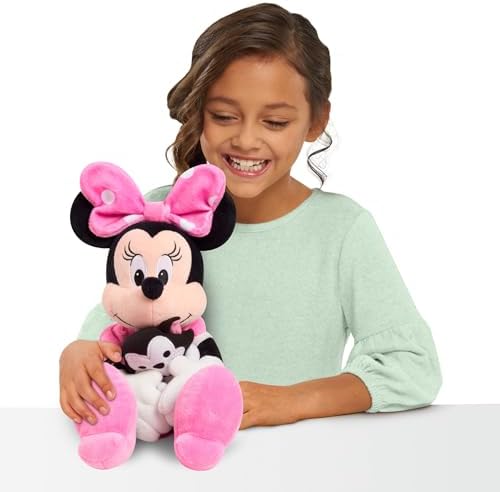 Disney Classics Lil Friends Minnie Mouse and Figaro Plush Stuffed Animal