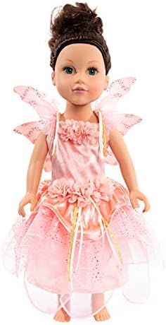 Little Adventures Rose Garden Fairy Girl Dress with Wings