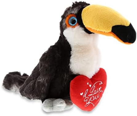 DolliBu I Love You Valentine Plush Toucan 8 Inches
