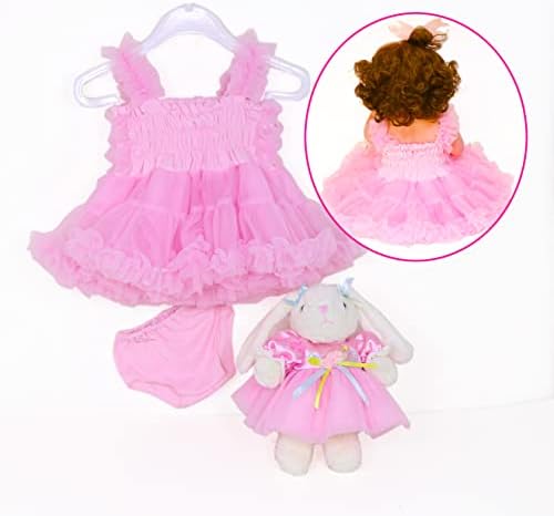 WAWA-HAOKEAI Reborn Doll Clothes Pink 1